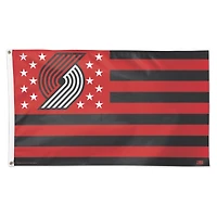 WinCraft Portland Trail Blazers 3' x 5' Single-Sided Deluxe Patriotic Americana Flag