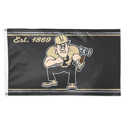 WinCraft Purdue Boilermakers 3' x 5' Single-Sided Deluxe Mascot Team Flag