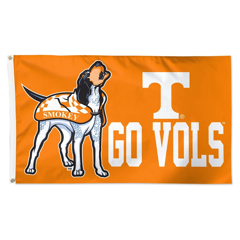 WinCraft Tennessee Volunteers 3' x 5' Single-Sided Deluxe Mascot Flag