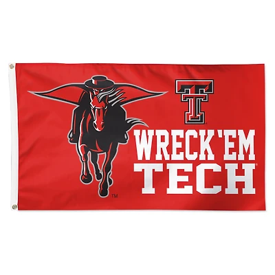 WinCraft Texas Tech Red Raiders 3' x 5' Single-Sided Deluxe Mascot Flag