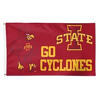 WinCraft Iowa State Cyclones 3' x 5' Single-Sided Deluxe Mascot Flag
