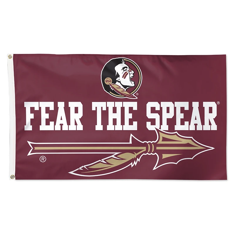 WinCraft Florida State Seminoles 3' x 5' Single-Sided Deluxe Mascot Flag