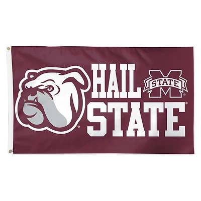 WinCraft Mississippi State Bulldogs 3' x 5' Single-Sided Deluxe Mascot Flag