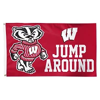 WinCraft Wisconsin Badgers 3' x 5' Single-Sided Deluxe Mascot Flag