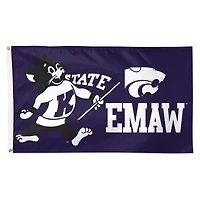 WinCraft Kansas State Wildcats 3' x 5' Single-Sided Deluxe EMAW Mascot Flag