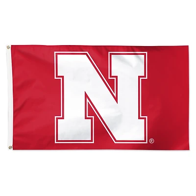 WinCraft Nebraska Huskers 3' x 5' Single-Sided Deluxe Primary Team Logo Flag