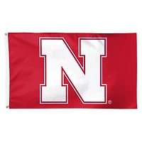 WinCraft Nebraska Huskers 3' x 5' Single-Sided Deluxe Primary Team Logo Flag