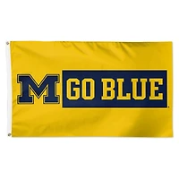 WinCraft Michigan Wolverines 3' x 5' Single-Sided Deluxe Secondary Team Logo Flag