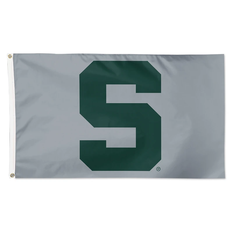 WinCraft Michigan State Spartans 3' x 5' Single-Sided Deluxe Secondary Team Logo Flag
