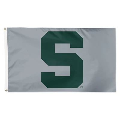 WinCraft Michigan State Spartans 3' x 5' Single-Sided Deluxe Secondary Team Logo Flag