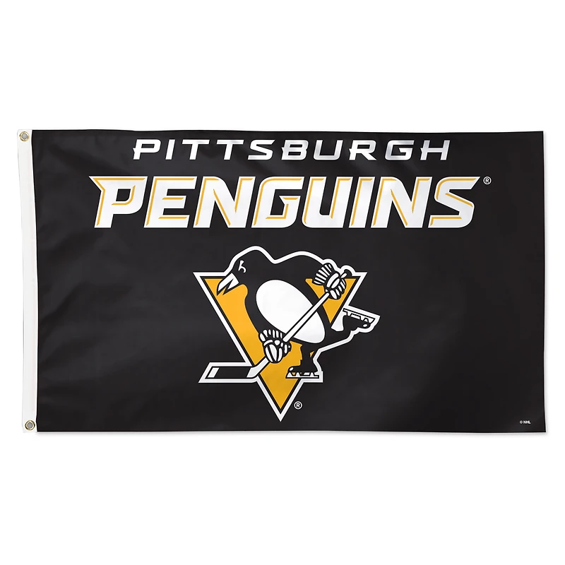 WinCraft Pittsburgh Penguins 3' x 5' Single-Sided Deluxe Secondary Team Logo Flag