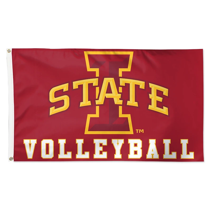 WinCraft Iowa State Cyclones 3' x 5' Volleyball Deluxe Single-Sided Flag