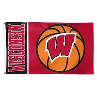 WinCraft Wisconsin Badgers 3' x 5' Basketball Deluxe Single-Sided Flag