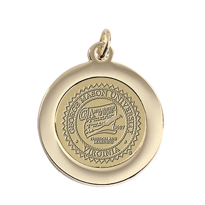 Gold George Mason Patriots Pendant