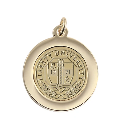 Gold Liberty Flames Pendant