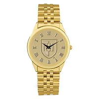 Gold New Hampshire Wildcats Team Medallion Rolled Link Bracelet Wristwatch