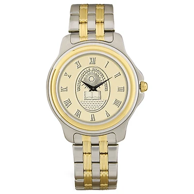 Gold/Silver Bucknell Bison Two-Tone Medallion Wristwatch