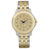 Gold/Silver Catholic University Cardinals Two-Tone Medallion Wristwatch