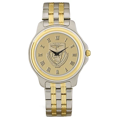 Gold/Silver Duquesne Dukes Two-Tone Medallion Wristwatch