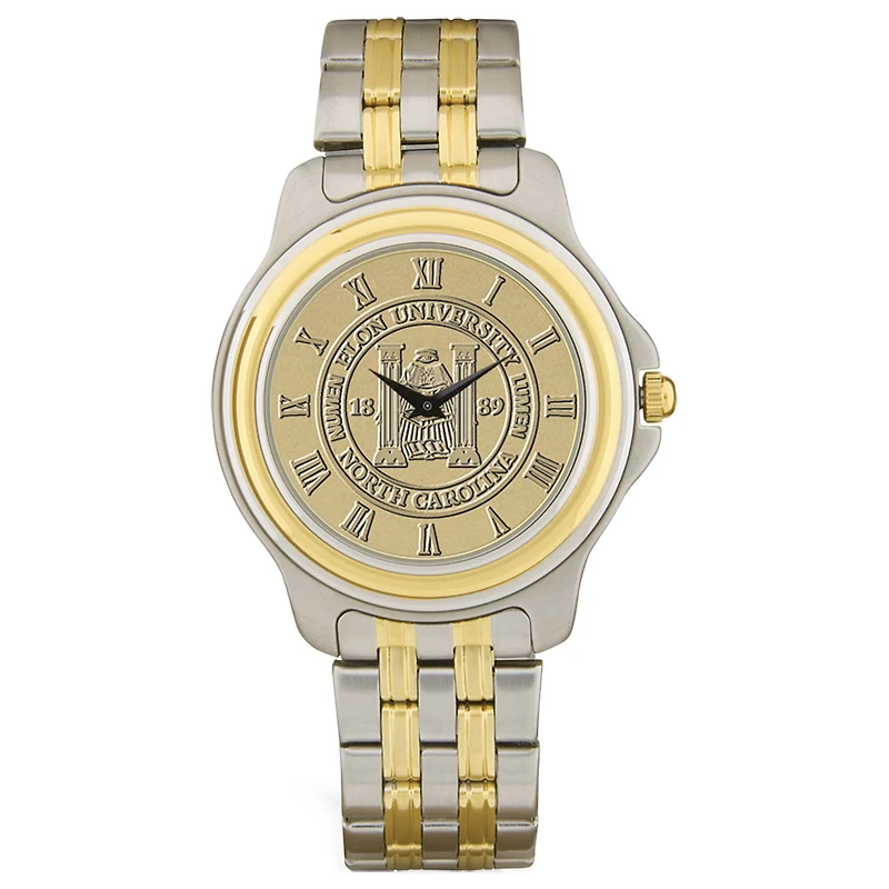 Gold/Silver Elon Phoenix Two-Tone Medallion Wristwatch