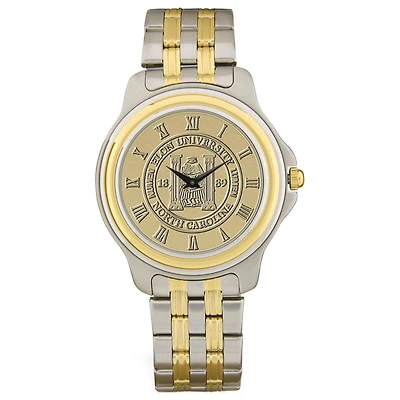 Gold/Silver Elon Phoenix Two-Tone Medallion Wristwatch