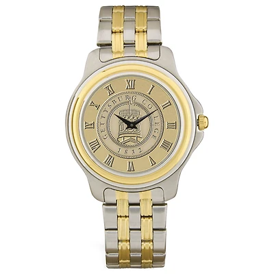 Gold/Silver Gettysburg Bullets Two-Tone Medallion Wristwatch