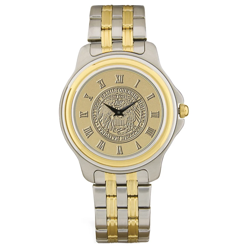 Gold/Silver Hamilton Continentals Two-Tone Medallion Wristwatch