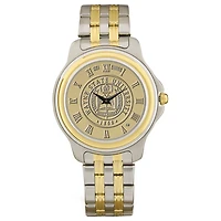 Gold/Silver Wayne State Warriors Two-Tone Medallion Wristwatch