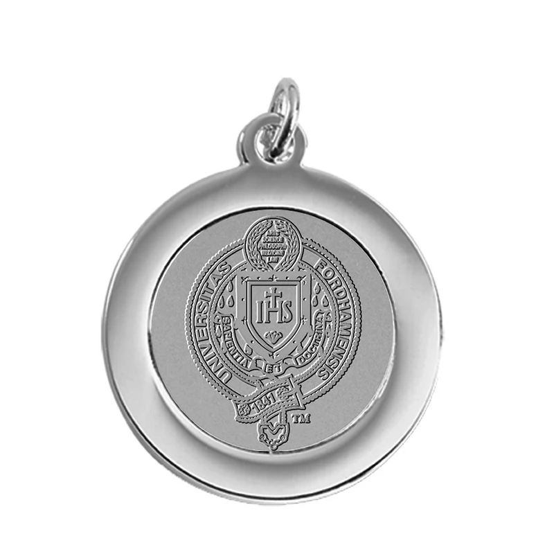 Silver Fordham Rams Pendant