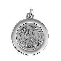 Silver Loyola Greyhounds Pendant