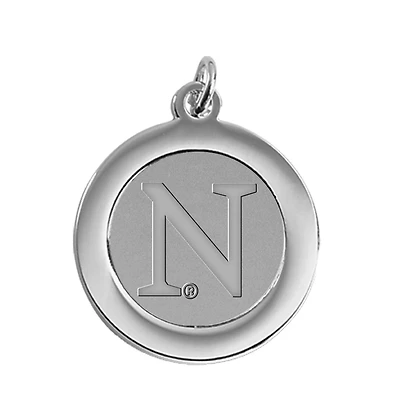Silver Northwestern Wildcats Pendant