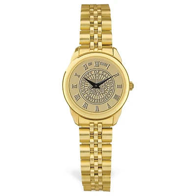 Women's Gold UC Riverside Highlanders Medallion Rolled Link Bracelet Wristwatch