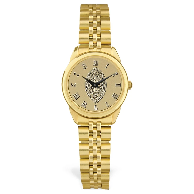 Women's Gold University of the South Tigers Medallion Rolled Link Bracelet Wristwatch