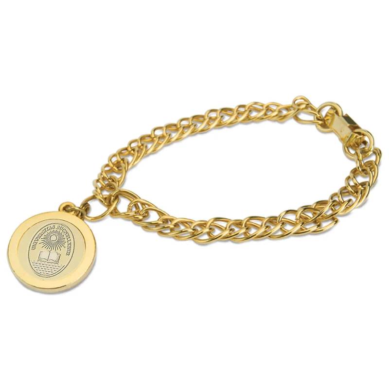 Women's Gold Bucknell Bison Charm Bracelet