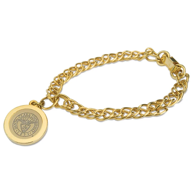 Women's Gold Santa Clara Broncos Charm Bracelet