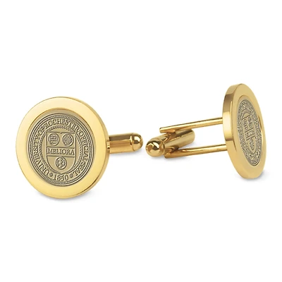 Gold Rochester Yellow Jackets Cufflinks