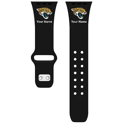Jacksonville Jaguars 42/44/45mm Personalized Silicone Apple Watch Band