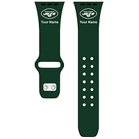 New York Jets 42/44/45mm Personalized Silicone Apple Watch Band