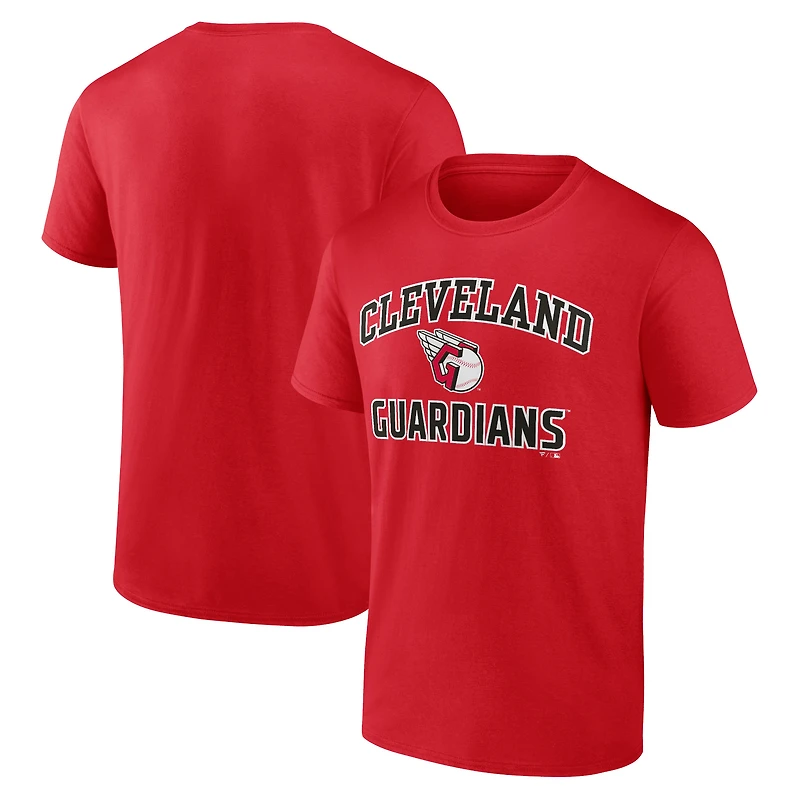 Men's Fanatics Red Cleveland Guardians Heart & Soul T-Shirt