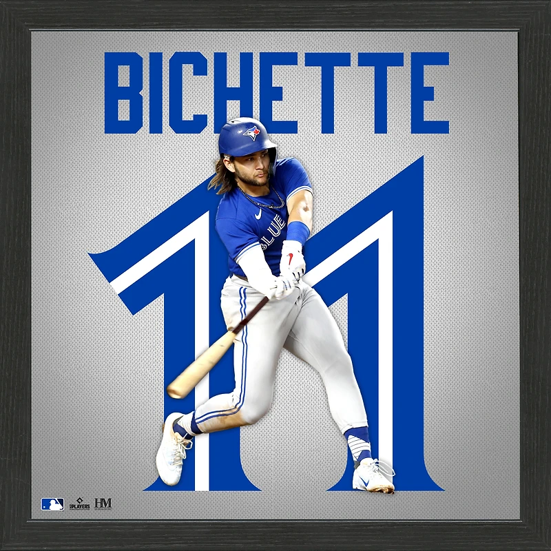 Highland Mint Bo Bichette Toronto Blue Jays 13'' x 13'' Framed Player Impact Jersey Photo