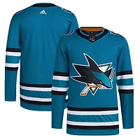 Men's adidas Teal San Jose Sharks Home Primegreen Authentic Jersey