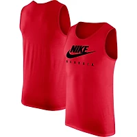 Men's Nike Red Georgia Bulldogs Futura Performance Scoop Neck Tank Top