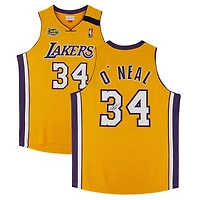Shaquille O'Neal Los Angeles Lakers Autographed 2000 NBA Finals Patch Mitchell & Ness Authentic Jersey