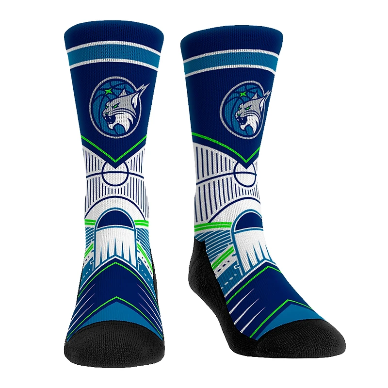 Rock Em Socks Minnesota Lynx Full Court Press Crew Socks