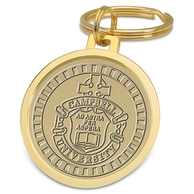 Gold Campbell Fighting Camels Team Logo Split-Wire Key Ring