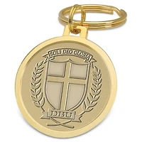 Gold Dallas Baptist Patriots Team Logo Split-Wire Key Ring