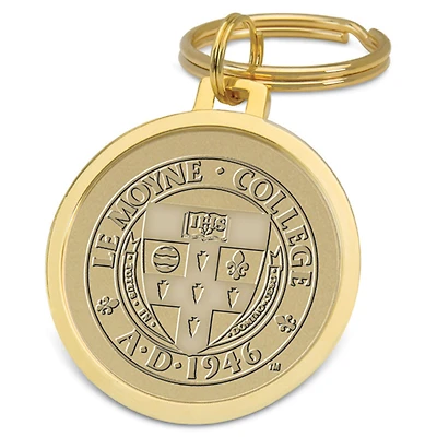 Gold Le Moyne Dolphins Team Logo Split-Wire Key Ring