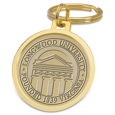Gold Longwood Lancers Team Logo Split-Wire Key Ring