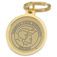 Gold Norfolk State Spartans Team Logo Split-Wire Key Ring