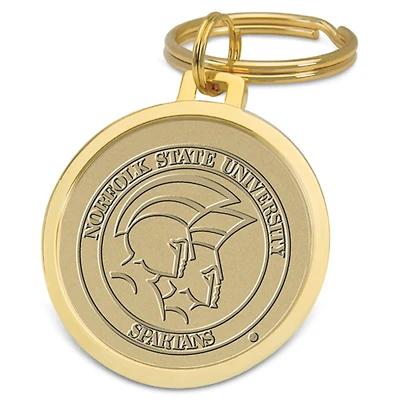 Gold Norfolk State Spartans Team Logo Split-Wire Key Ring